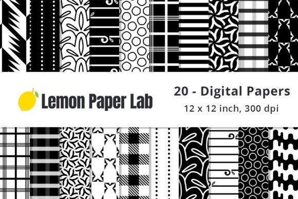 Black and White Geometric Backgrounds