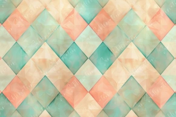 Geometric Pastel Art for Modern Spaces