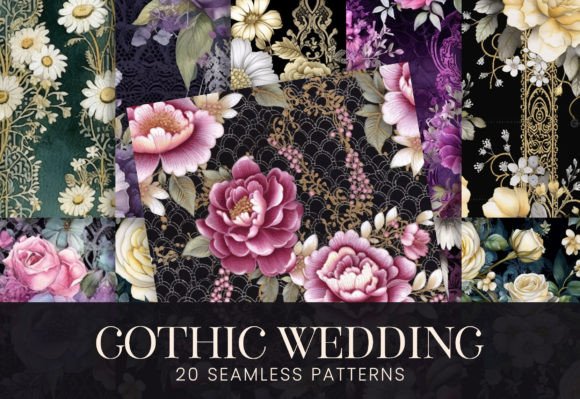 Gothic Wedding Florals Dark Lace Mesh: A Guide to Elevating Your Dark Romantic Designs