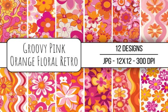 Groovy Pink Orange Floral Retro: A Creative Powerhouse