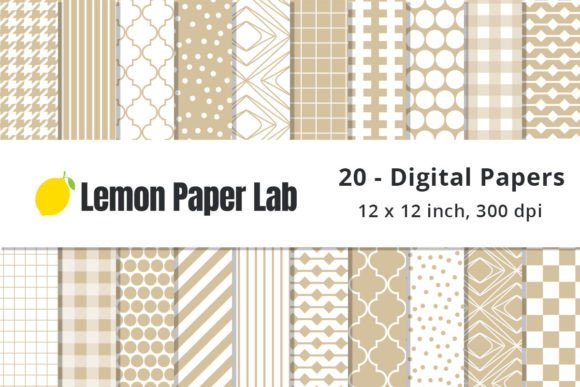 Mastering the Art of Neutral Design with Mediterranean Brown and White Pattern Papers