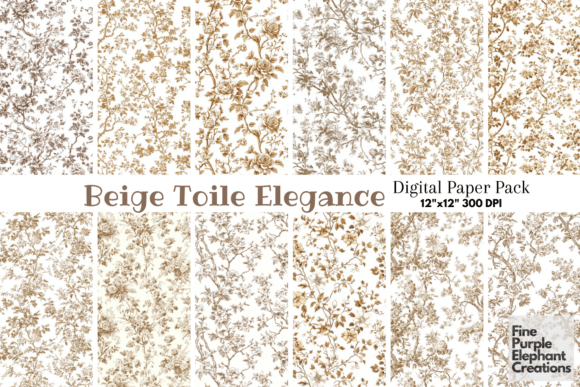 Mastering the Beige Toile Elegance Chinoiserie Floral Aesthetic for Modern Design