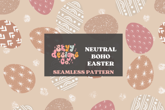 Neutral Boho Easter Pattern: A Versatile Design for Creative Projects
