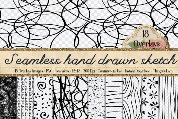 Seamless Hand Drawn Scribble Overlay: A Creative Tool for Designers