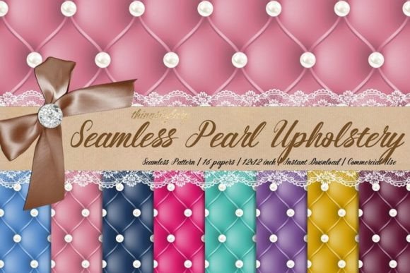Seamless Pearl Upholstery Papers: The Ultimate Digital Resource for Designers and Makers