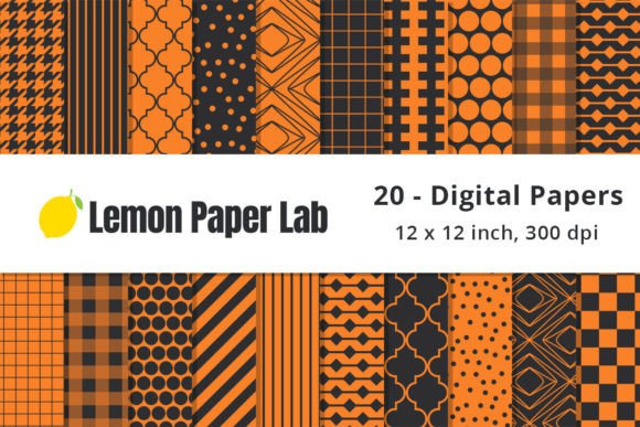 Transform Your Halloween Projects with the Ultimate Orange and Black Pattern Paper Collection