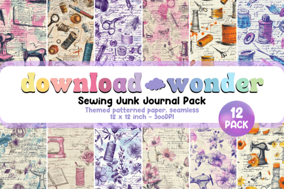 Transforming Vintage Aesthetics: The Ultimate Guide to the Sewing Junk Journal Seamless Paper Pack